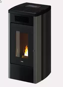 Poêle à granulés ATENA PLUS 12 - Acier Titanium - 12 kW